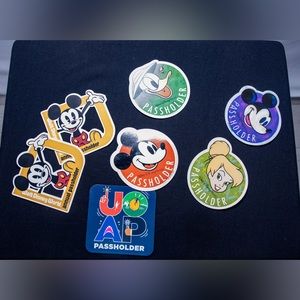 Assorted Disney / Universal pass holder magnets